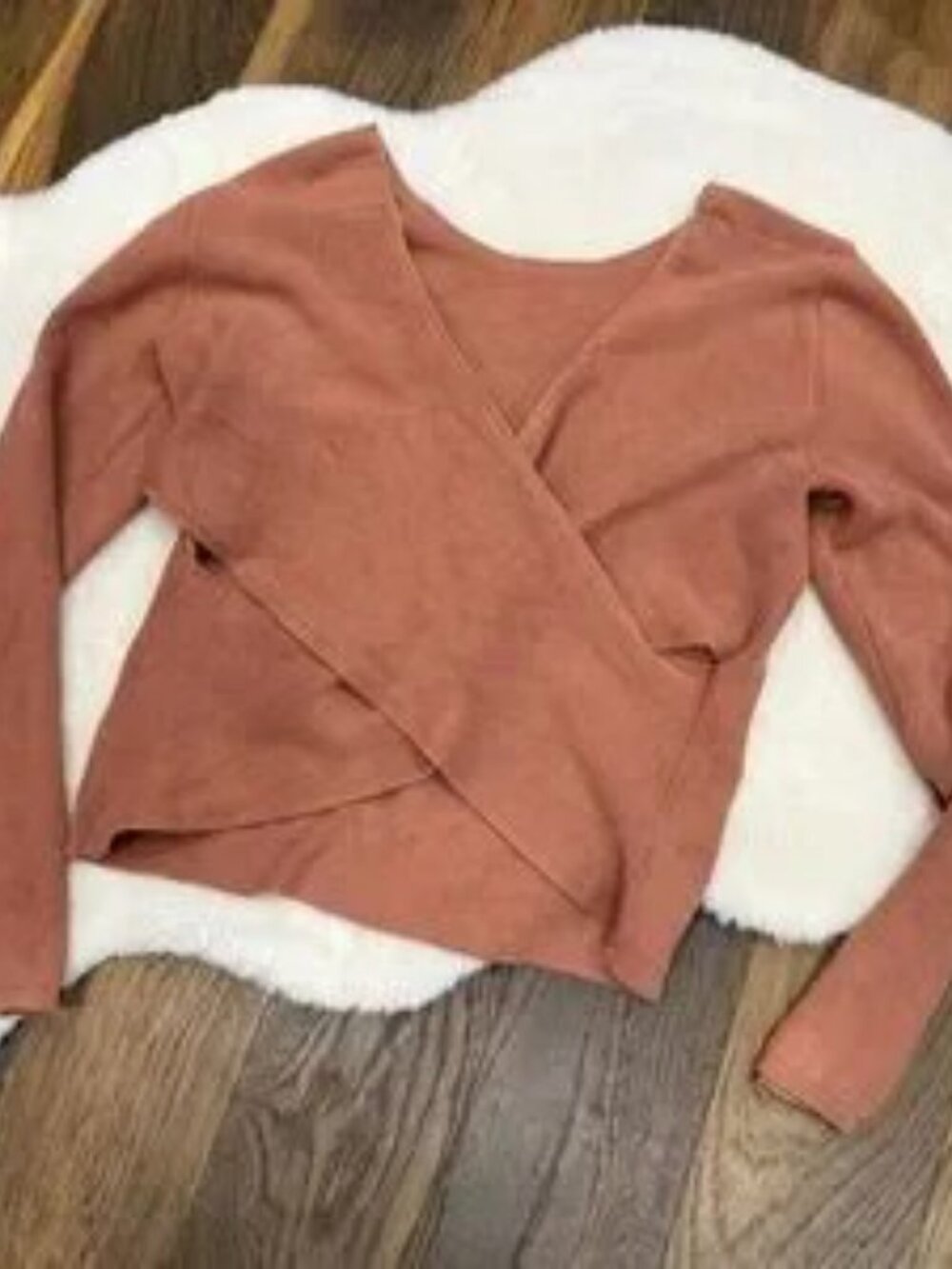 Pink Rose Terracotta Knit Sweater